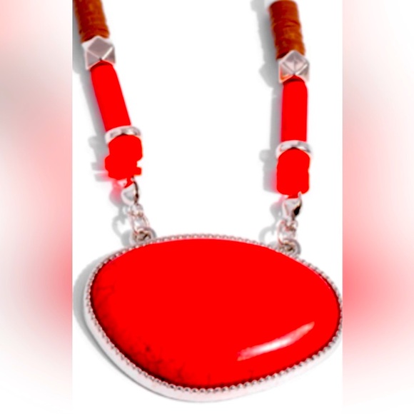 🔥🔴🔥 “SEIZE THE SAHARA” RED NECKLACE SW STYLE! ~ PAPARAZZI❗️🔥🔴🔥 - Picture 6 of 6